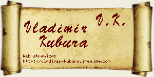 Vladimir Kubura vizit kartica
